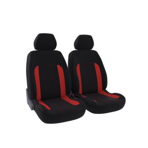DBS Housse de siège universelle Kit avant : 2 sièges (avant) - Maille polyester et mesh Rouge (Ref: 01012725)