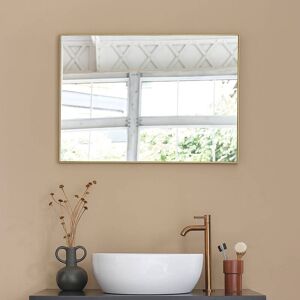 BOIS DESSUS BOIS DESSOUS Miroir rectangulaire en métal