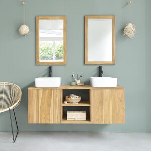 BOIS DESSUS BOIS DESSOUS Meuble de salle de bain en teck massif massif 135 cm