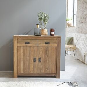 BOIS DESSUS BOIS DESSOUS Buffet en teck recyclé massif 100 cm