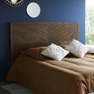 BOIS DESSUS BOIS DESSOUS Tête de lit en bois massif finition noyer 160 cm - Publicité