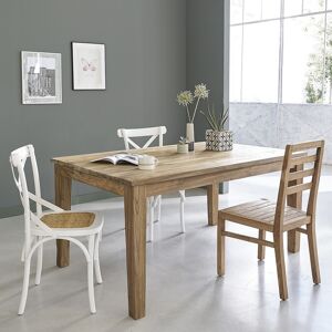 BOIS DESSUS BOIS DESSOUS Table en teck recyclé massif extensible 12 pers.