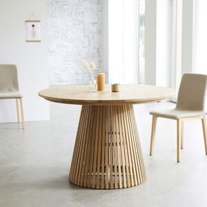 BOIS DESSUS BOIS DESSOUS Table en teck massif ronde 4 pers.