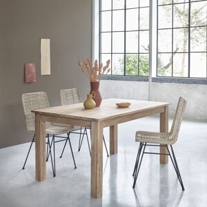 BOIS DESSUS BOIS DESSOUS Table en teck massif 6 pers.