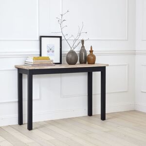 BOIS DESSUS BOIS DESSOUS Console en acajou massif et teck 120 cm