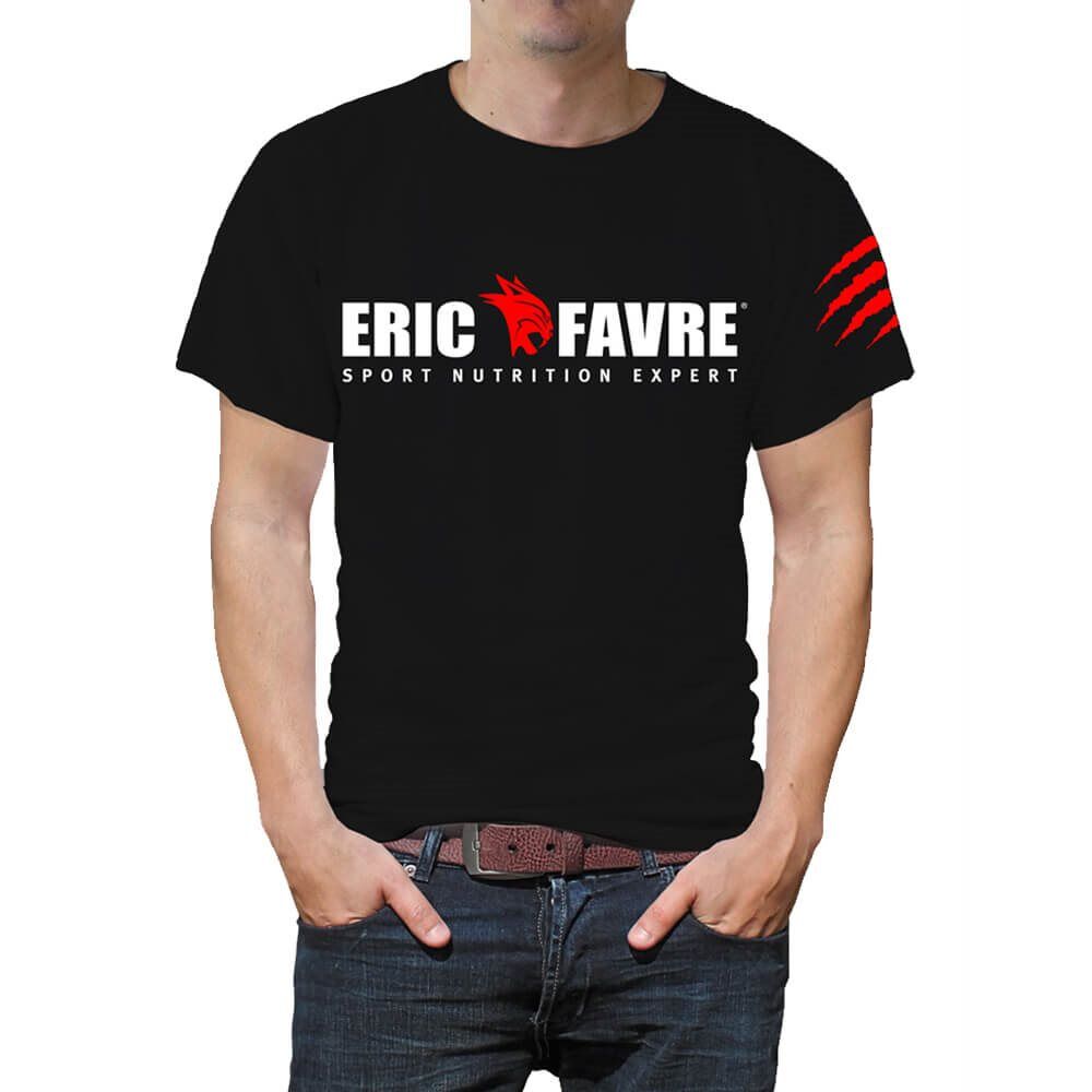 Eric Favre T-Shirt Col Rond Homme Noir - Eric Favre  - Size: Display de 12 unités
