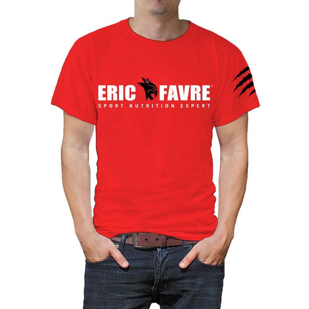 Eric Favre T-Shirt Col Rond Homme Rouge - Eric Favre