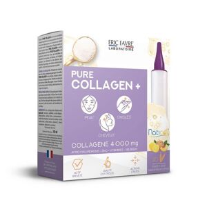 Eric Favre Programme 10 Jours Pure Collagen + Anti Age Pêche - Citron - Eric Favre Noir M