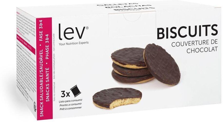 Biscuits couverture de chocolat protéinés Lev Diet - - Eric Favre adolescents 500ml