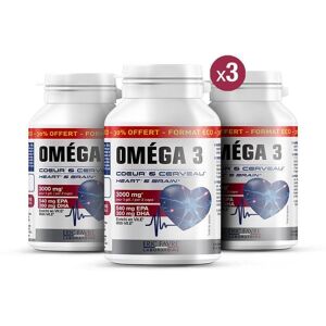 Omega 3 - Coeur et cerveau - Lot de 3 unites Bien Etre General - - Eric Favre one_size_fits_all