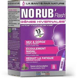 Eric Favre No Rub' Flash - Défenses naturelles<sup>1</sup> Tonus & Immunite - Pin Eucalyptus - Pack de 12 unités - Eric Favre Noir S