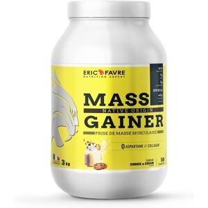 Eric Favre Mass Gainer Native Protein Gainers - Cookies & cream - 3kg - Eric Favre Blanc new