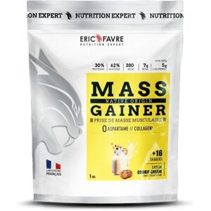 Eric Favre Mass Gainer Native Protein Gainers - Cookies & cream - 1kg - Eric Favre d’extraits de plantes et de L-carnitine. Contient de la caféine