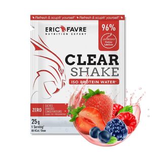 Eric Favre Clear Shake - Iso Protein Water - Sachet Unidose Proteines - Fruits rouges - 25g - Eric Favre 1kg