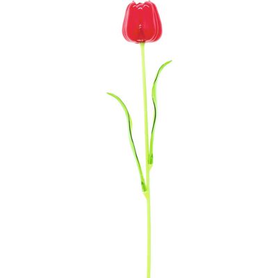 Europalms Tulipe en Cristal Rouge - Fleur Artificielle - Publicité Europalms Tulipe en Cristal Rouge - Fleur Artificielle - Publicité