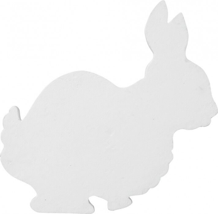 EUROPALMS Silhouette lapin, blanc, 56cm - Accessoires de décoration