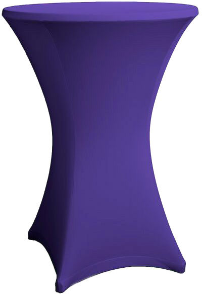 Dekotopia Couverture pour les tables de bistrot / bar rondes 80-86 cm violet - Housses diverses