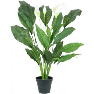 EUROPALMS Spathiphyllum deluxe, artificiel, 83cm - Fleurs