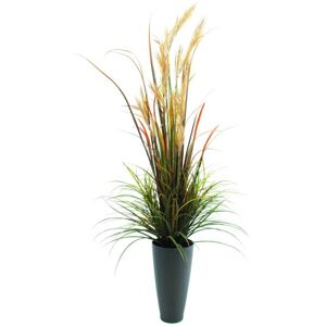 EUROPALMS Herbe de rivière septembre, artificielle, 175cm - Herbes