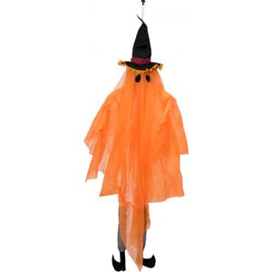 EUROPALMS Figure d'Halloween Fantôme avec chapeau de sorcière, 150cm - Décoration Halloween