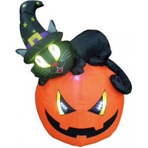 EUROPALMS Figurine gonflable Citrouille sorcière, 150cm - Décoration Halloween