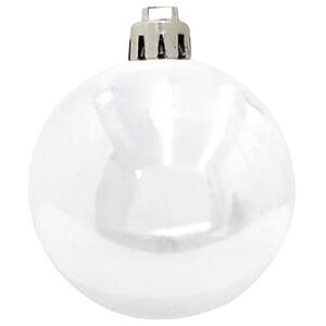 EUROPALMS Boule déco 7cm, blanc 6x - Boules de Noël