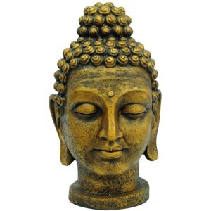 EUROPALMS Tête de Bouddha, or antique, 75cm - Objets de déco & aménagement