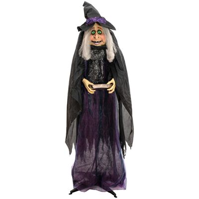 EUROPALMS Figurine d'Halloween Sorcière Marie, animée, 180 cm - Décoration Halloween - Publicité EUROPALMS Figurine d'Halloween Sorcière Marie, animée, 180 cm - Décoration Halloween - Publicité
