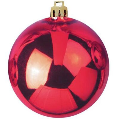 EUROPALMS Modèle 20cm Boule Décorative Rouge - Décoration de Noël & Jardin - Publicité EUROPALMS Modèle 20cm Boule Décorative Rouge - Décoration de Noël & Jardin - Publicité