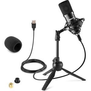 Vonyx CM300B Studio Microphone USB Noir - Microphones de studio