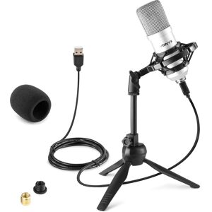 Vonyx CM300S Microphone de studio USB Titanium - Microphones de studio