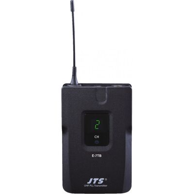 JTS E-7TB/5 Emetteur de poche UHF PLL avec microphone cravate - Accessoires pour installations sans fil - Publicité JTS E-7TB/5 Emetteur de poche UHF PLL avec microphone cravate - Accessoires pour installations sans fil - Publicité