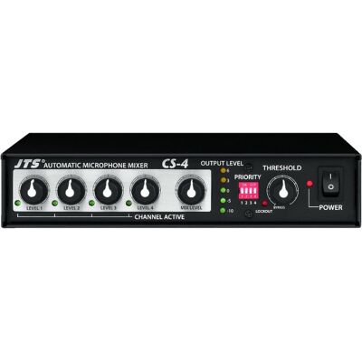 JTS CS-4 Mixeur micro automatique - Préamplificateurs pour microphones - Publicité JTS CS-4 Mixeur micro automatique - Préamplificateurs pour microphones - Publicité