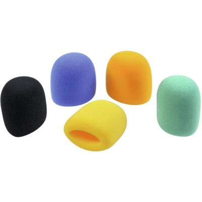 Jeu de bonnettes de microphone OMNITRONIC, 5 couleurs - Bonnettes de mousse et filtre anti-pop micro - Publicité Jeu de bonnettes de microphone OMNITRONIC, 5 couleurs - Bonnettes de mousse et filtre anti-pop micro - Publicité