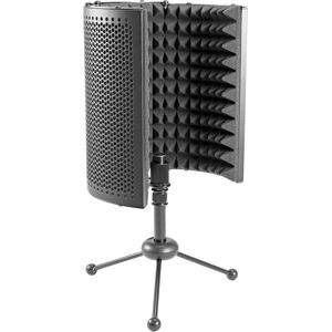 OMNITRONIC AS-04 Système de bureau-microphone-absorbeur, pliable avec trépied. - Pinces et supports pour microphones