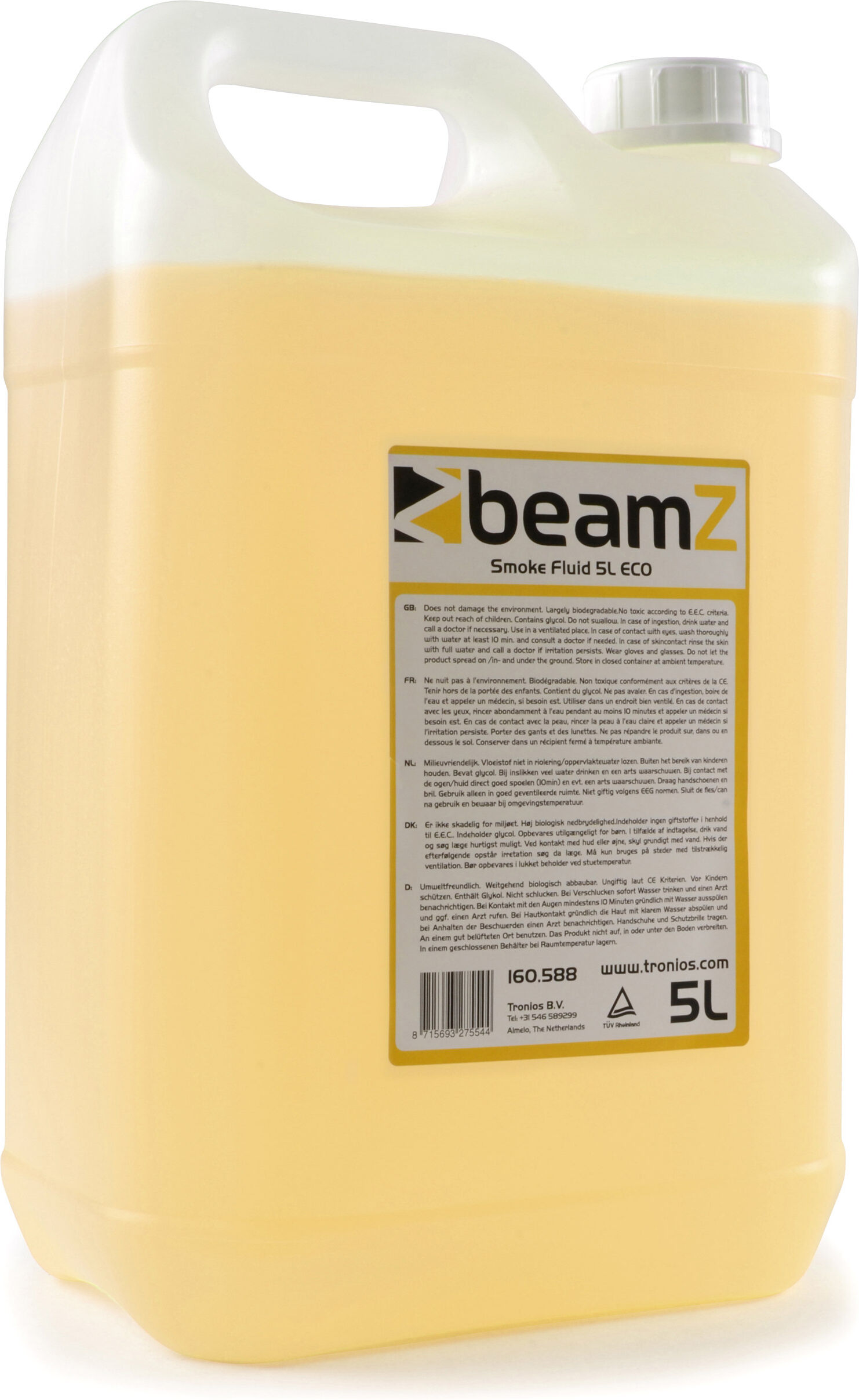 beamZ FSMF5E-O Fluide pour fumée 5L Standard Orange - Fluides