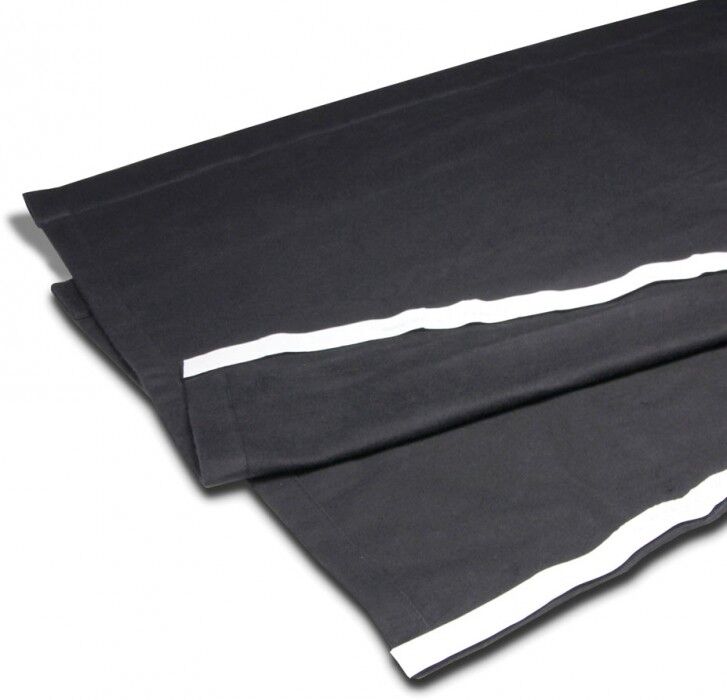Adam Hall Accessories 0153 X 204 - Molleton noir B1 avec Velcro 2 x 0,4 m - Tissus et filets