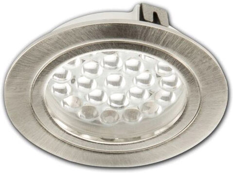 ISOLED Spot LED pour meubles MiniAMP argent, 3W, 60°, 24V DC blanc dynamique, gradable - Luminaires encastrés