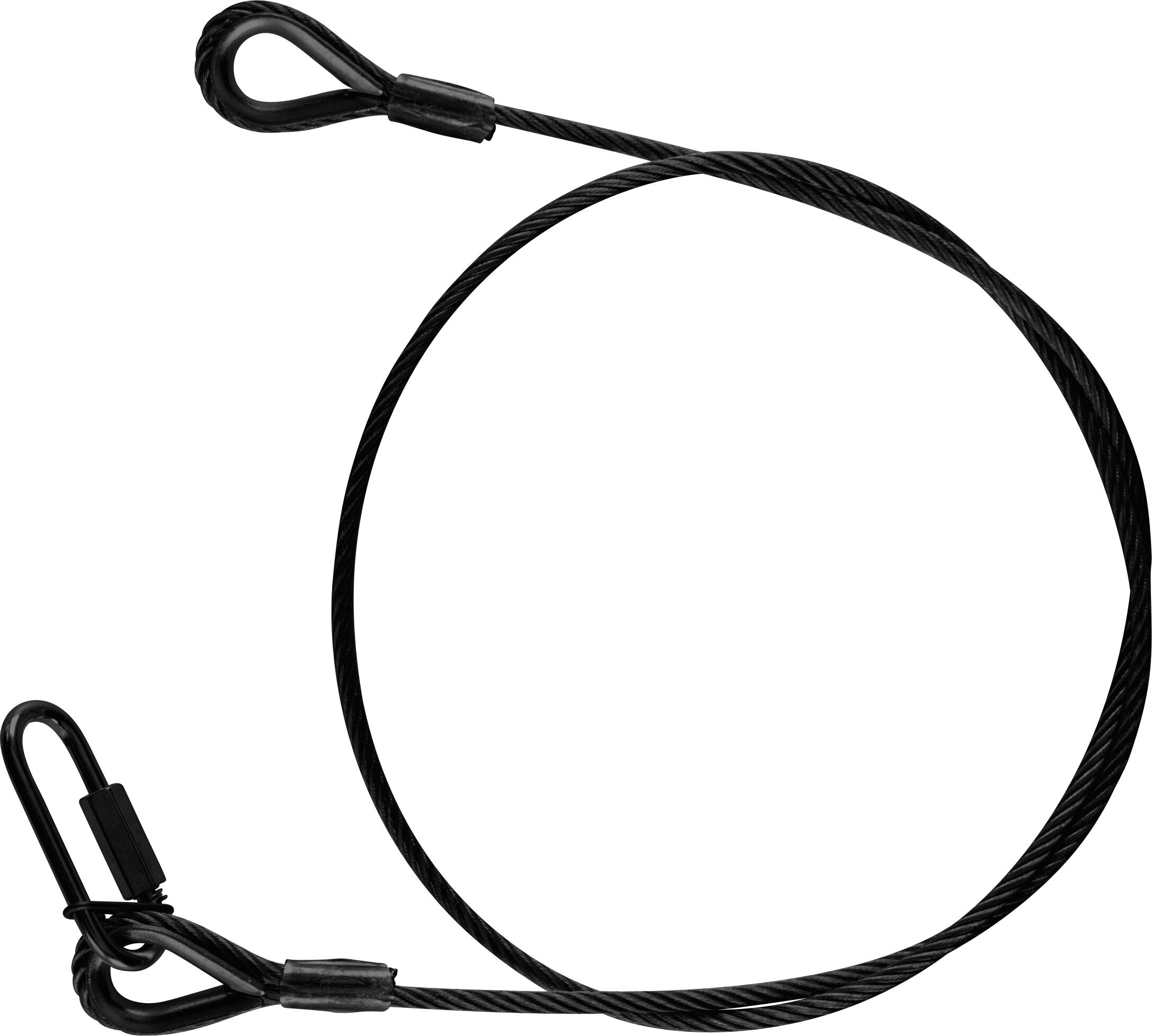 Riggatec corde de sécurité 100 cm x 4 mm à 16 kg noir - Câbles de sécurité