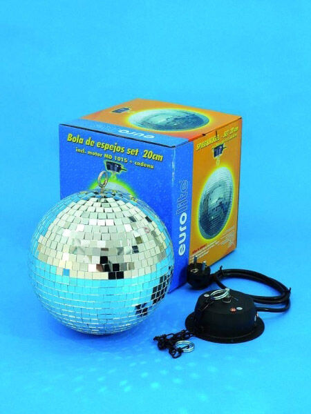 EUROLITE Mirror Ball 20cm avec moteur MD-1015 - Kits complets de boule à facettes