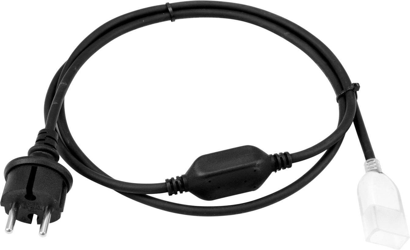 EUROLITE LED Neon Flex 230V Slim Power Cord avec Plug - Accessoires pour éclairage décoratif