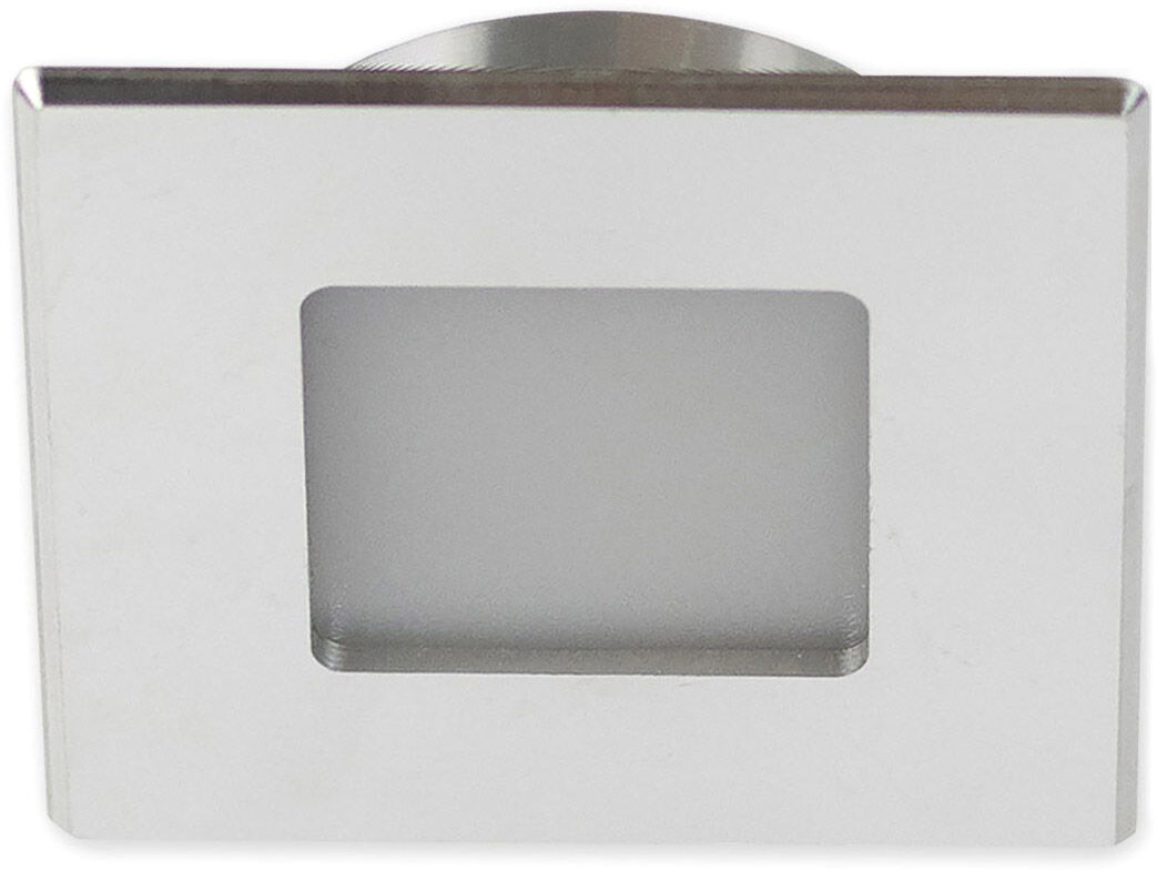 ISOLED Meubles LED encastrés projecteur MiniAMP ALU brossé, carré,3W, 120°,24V DC blanc dyn. - Luminaires encastrés
