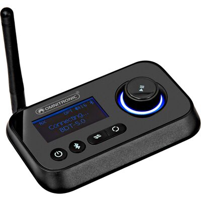OMNITRONIC BDT-5.0 Émetteur-récepteur Bluetooth 5.0 - Publicité OMNITRONIC BDT-5.0 Émetteur-récepteur Bluetooth 5.0 - Publicité
