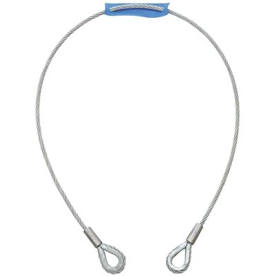 Corde en acier EuroLite 1000x6mm Argent avec Cosse - Corde de levage - Publicité Corde en acier EuroLite 1000x6mm Argent avec Cosse - Corde de levage - Publicité