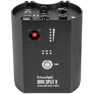 Futurelight DMX Split 6 - Récepteur et Splitter DMX sans fil - Publicité Futurelight DMX Split 6 - Récepteur et Splitter DMX sans fil - Publicité