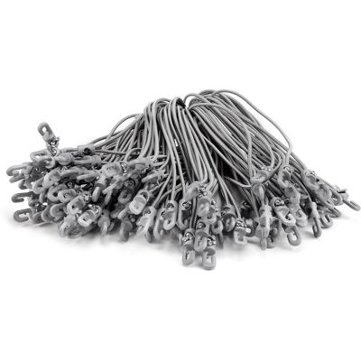 Riggatec Spannfix 4mm - Cordon en caoutchouc - 27cm - Gris argenté - Solution de fixation - Publicité Riggatec Spannfix 4mm - Cordon en caoutchouc - 27cm - Gris argenté - Solution de fixation - Publicité