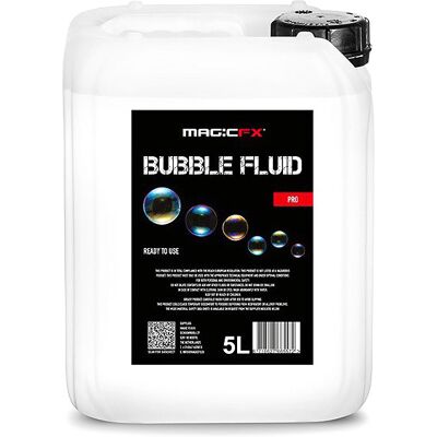 MagicFX 3001 Liquide à bulles - 5L Canette - Liquide à base d'eau - Haute qualité - Conforme REACH EU - Publicité MagicFX 3001 Liquide à bulles - 5L Canette - Liquide à base d'eau - Haute qualité - Conforme REACH EU - Publicité