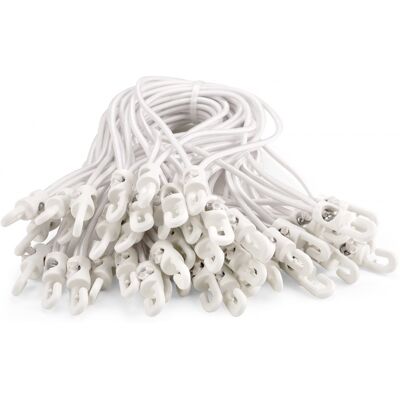 Riggatec Spannfix 4mm blanc - Cordons en caoutchouc - Solution de fixation - Publicité Riggatec Spannfix 4mm blanc - Cordons en caoutchouc - Solution de fixation - Publicité
