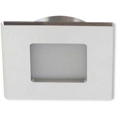 ISOLED Modèle 115820 - Lumière encastrée carrée en aluminium brossé 3W LED - Publicité ISOLED Modèle 115820 - Lumière encastrée carrée en aluminium brossé 3W LED - Publicité