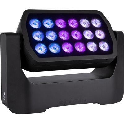 INFINITY Raccoon W18/4 Junior - Projecteur wash professionnel avec inclinaison motorisée - Moving Head Washer - Publicité INFINITY Raccoon W18/4 Junior - Projecteur wash professionnel avec inclinaison motorisée - Moving Head Washer - Publicité